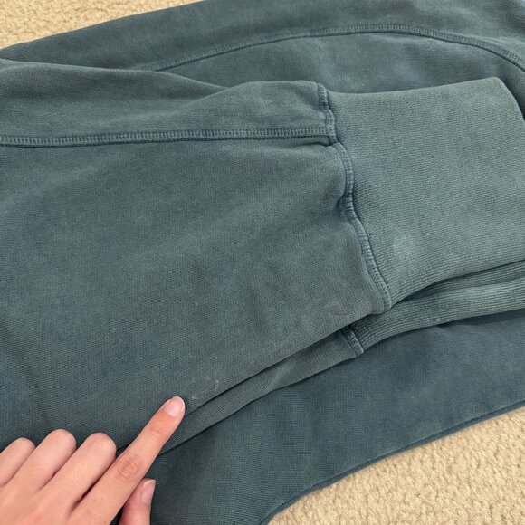 Sweaty Betty Fearne Womens Cropped Drawstring Sweatpant Joggers Sz XXL Green - Picture 5 of 10